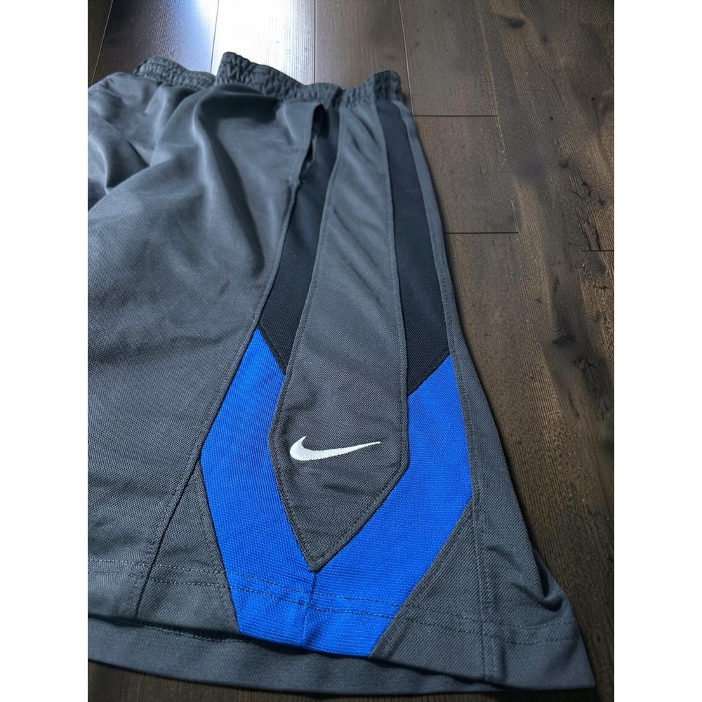 Nike Basketball Shorts Men XXL Black Blue Dri-Fit Athletic Gym Training Workout - Picture 6 of 6